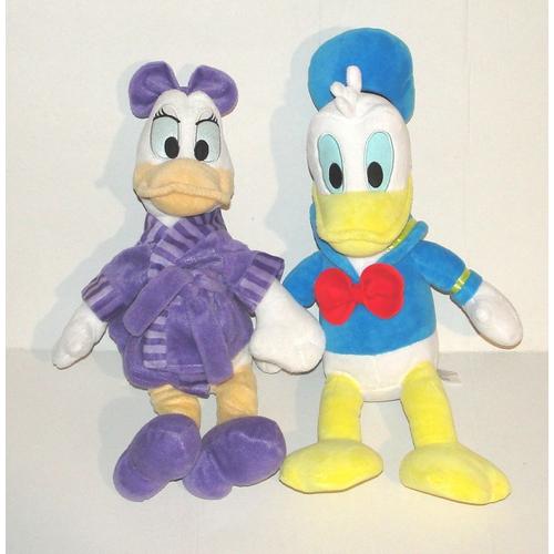 Peluche Donald Et Daisy Disney - Lot 2 Doudou Animation
