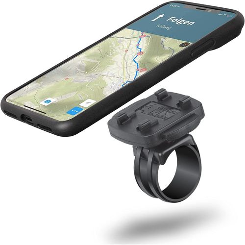 Quickmount Compatible Avec Apple Iphone 11 (6,1 Pouces) Kit De Fixation Pour Vélo Avec Poncho De Pluie Et Téléphone Étui Pour Smartphone (Très Résistant) Noir[SUP660466]