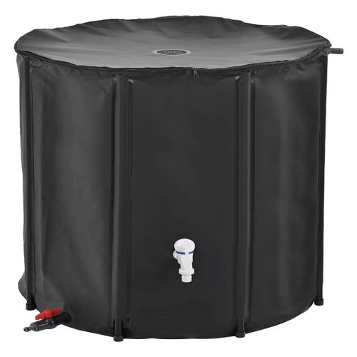 Linxor - Réservoir souple, récupérateur d'eau de pluie pliable - 1000 L - Noir