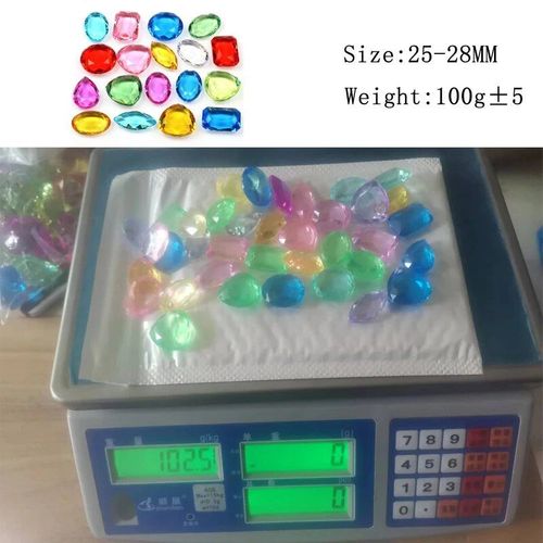 100g 25-28 Mm - Bijoux En Pierre De Gemme De Coffre De Sagesse Pour Enfants, Cadeaux De Fête, Jouets Pour Filles Et Garçons
