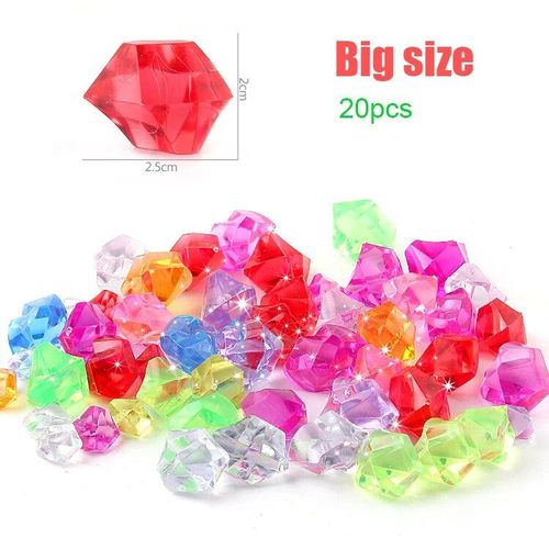 Style B-Big Taille - Bijoux En Faux Diamant Avec Coffre De Sagesse, Accessoires De Jouet De Remplissage De Pierres Précieuses En Cristal Acrylique, Confettis De Fête, Cadeau De Décoration Bricolage, Noël Et Mariage, 7,5