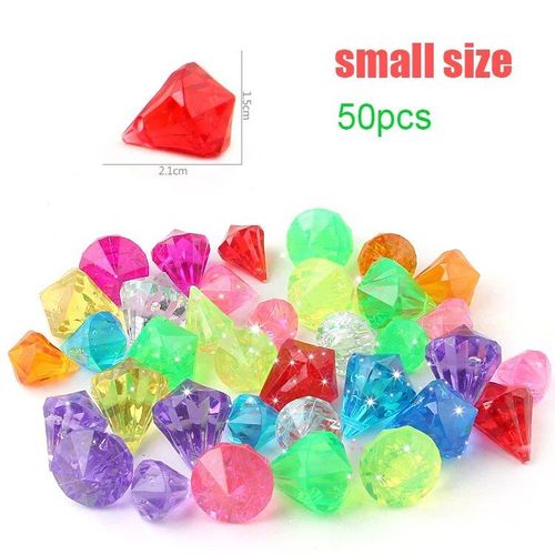 Style A-Petit Taille - Bijoux En Faux Diamant Avec Coffre De Sagesse, Accessoires De Jouet De Remplissage De Pierres Précieuses En Cristal Acrylique, Confettis De Fête, Cadeau De Décoration Bricolage, Noël Et Mariage, 7,5