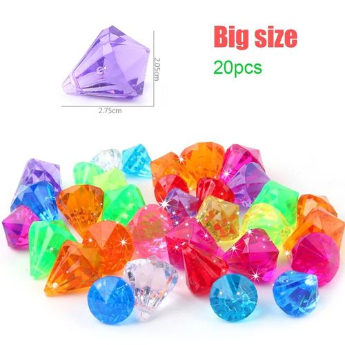Taille De Style A-Big - Bijoux En Faux Diamant Avec Coffre De Sagesse, Accessoires De Jouet De Remplissage De Pierres Précieuses En Cristal Acrylique, Confettis De Fête, Cadeau De Décoration Bricolage, Noël Et Mariage, 7,5