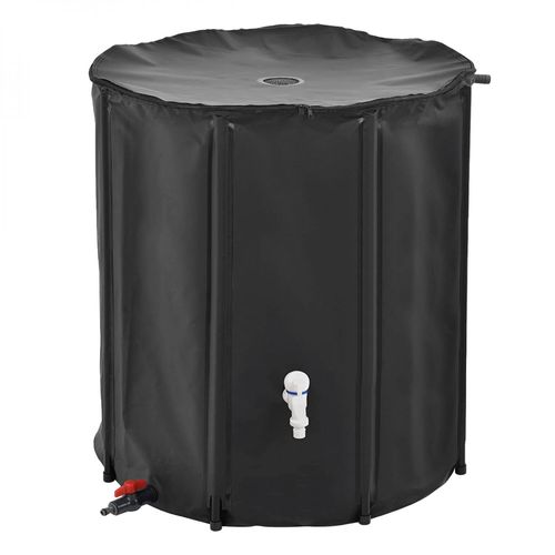 Linxor - Réservoir souple, récupérateur d'eau de pluie pliable - 200 L - Noir