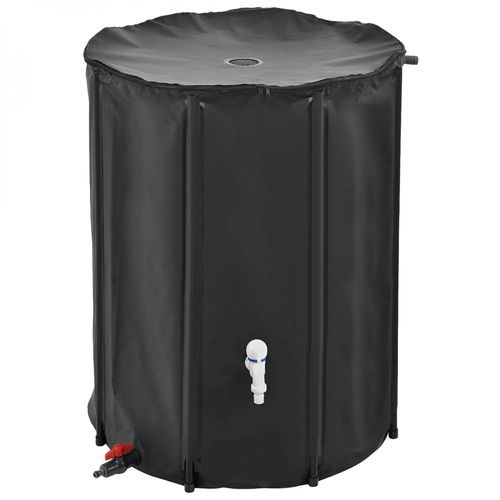 Linxor - Réservoir souple, récupérateur d'eau de pluie pliable - 500 L - Noir