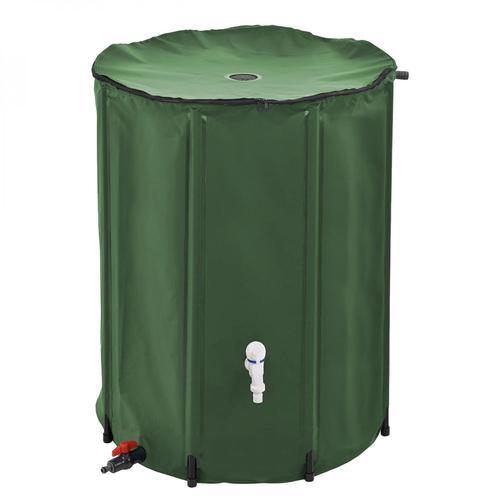 Linxor - Réservoir souple, récupérateur d'eau de pluie pliable - 500 L - Vert