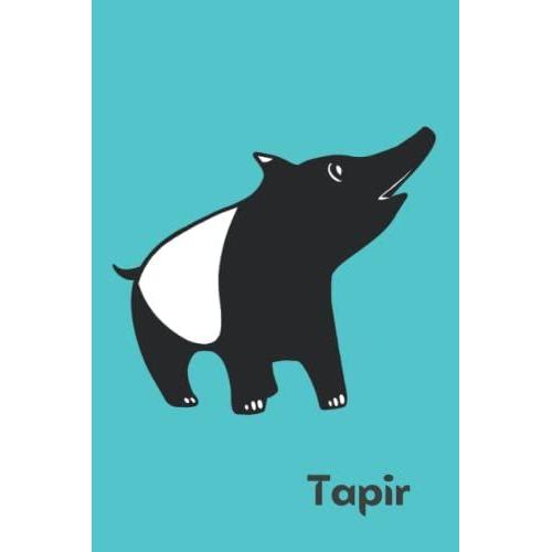 Tapir Journal: Perfect Tapir Notebook | Vintage Cute Tapir Blank Lined Journal | Wonderful Gift For Kids & Adults (6" X 9") - 120