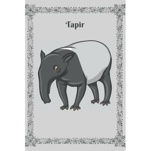 Tapir Journal: Perfect Tapir Notebook | Vintage Cute Tapir Blank Lined Journal | Wonderful Gift For Kids & Adults (6" X 9") - 120