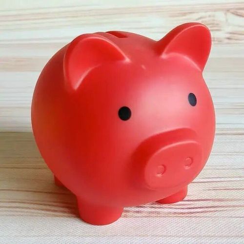 Taille L Couleur Rouge - Coffre-Fort Pour Économiser De L'argent, Caisse De Rangement Pour Faire Semblant De Cochon, Jeu De Banque