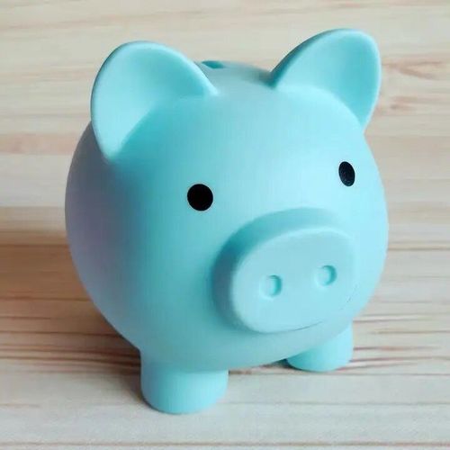 Taille L Couleur Bleue - Coffre-Fort Pour Économiser De L'argent, Caisse De Rangement Pour Faire Semblant De Cochon, Jeu De Banque
