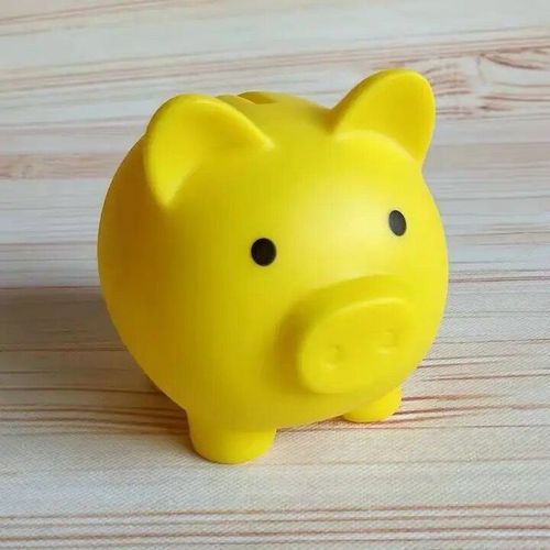 Taille M Couleur Jaune - Coffre-Fort Pour Économiser De L'argent, Caisse De Rangement Pour Faire Semblant De Cochon, Jeu De Banque
