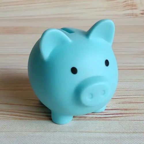 Taille M Couleur Bleue - Coffre-Fort Pour Économiser De L'argent, Caisse De Rangement Pour Faire Semblant De Cochon, Jeu De Banque