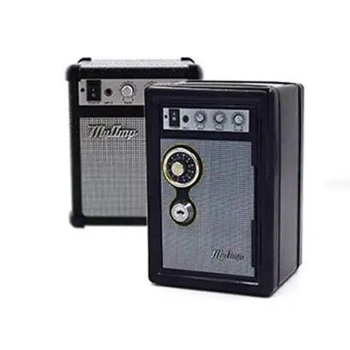 Noir - Conception De Radio Créative Mini Petite Caisse Tirelire En Acier Inoxydable Serrure De Sécurité Verrouillable En Métal Coffre-Fort Petit Ajustement Pour La Décoration De La Maison
