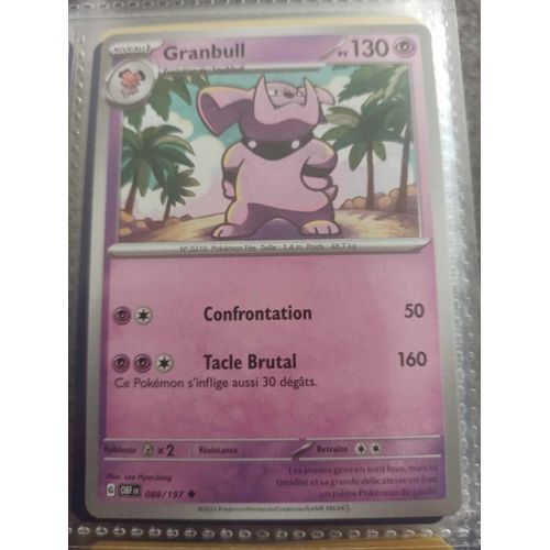 Peu Commune - Pokemon - Flammes Obsidiennes - Granbull 88/197