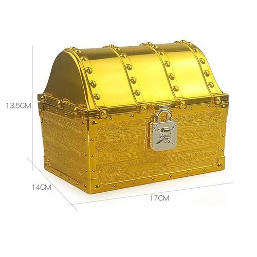 Coffre Doré - Doldoly 7.5-Coffre De Rangement De Bijoux, Boîte Décorative Pour La Maison, Chambre À Coucher, Jouet, Accessoires De Ix, Cadeau