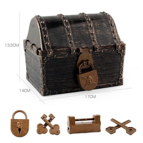Coffre En Bronze - Doldoly 7.5-Coffre De Rangement De Bijoux, Boîte Décorative Pour La Maison, Chambre À Coucher, Jouet, Accessoires De Ix, Cadeau