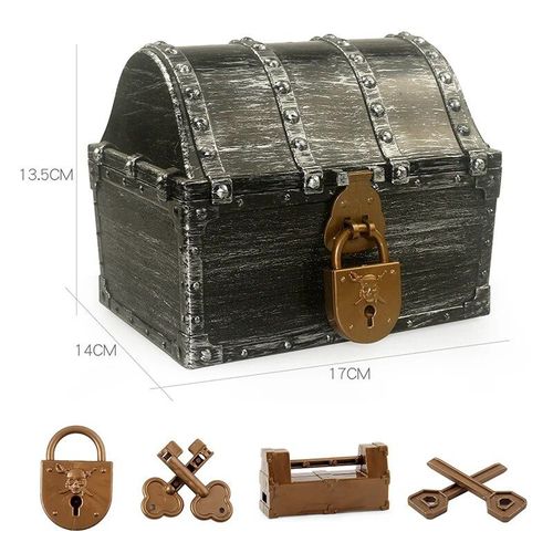 Coffre Argenté Antique - Doldoly 7.5-Coffre De Rangement De Bijoux, Boîte Décorative Pour La Maison, Chambre À Coucher, Jouet, Accessoires De Ix, Cadeau