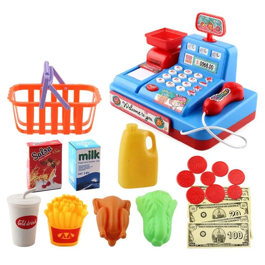 Bleu - Ensemble De Jouets De Caisse Utiles, Maison De Jeu En...