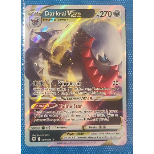 Carte Pokémon Darkrai Vstar 099/189 Astres Radieux Fr