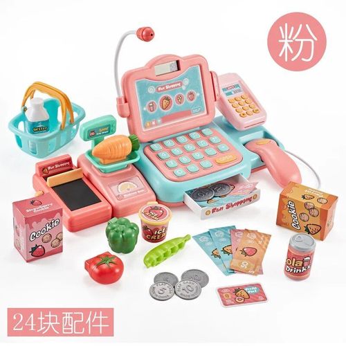 Ensemble De Simulation De Caisse Enregistreuse De Supermarché Pour Enfants, Jouets De Caisse Multifonctionnels, Maison De Jeu, Cadeau De Noël, Nouveau