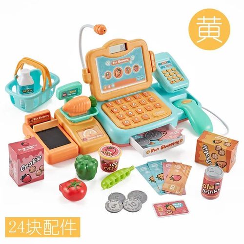 Ensemble De Simulation De Caisse Enregistreuse De Supermarché Pour Enfants, Jouets De Caisse Multifonctionnels, Maison De Jeu, Cadeau De Noël, Nouveau