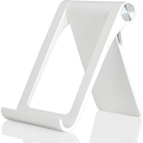 Support De Téléphone Multi-Angle Réglable Pour Iphone 16 15 14 13 12 11 Pro Max Xs Xr 8 Plus 6 7 Samsung Galaxy S22 S21 S10 S7 Edge S6 Smartphone Android (Blanc)[Sup660623]