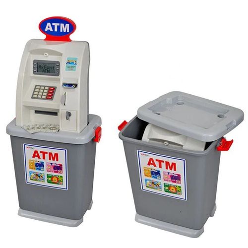 Iko-Banque De Haute Qualité Pour Enfants, Machine De Dépôt D'argent, Jouet De Maison De Jeu, Cadeau D'anniversaire Et De Noël, 81cm