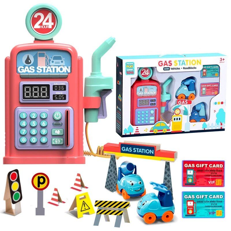 B Rose - Jouet De Station-Service Pour Enfants, Simulation D...