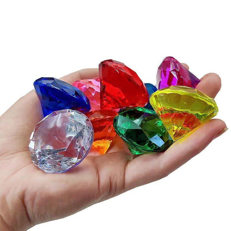 50g coeur - Jouet en pierre précieuse diamant pour enfants, cadeaux de  fête, bijoux pour filles et garçons, 7