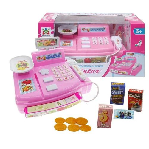 Rose2 - Jouets De Simulation De Caisse Enregistreuse Pour Enfants, Jouets De Comptage Classiques, Cadeaux Éducatifs Pour Enfants, Maison De Jeu, Supermarché