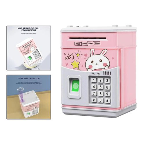 Lapin - Jouets D'ouverture De Porte Automatique Pour Enfants, Empreinte Digitale Iko Piggy Money