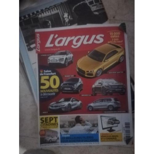 L Argus De L"Automobile 4393 De 2013 Fiat 500 1.2,Chevrolet Spark,Kia Picanto,Mitsubishi Space Star,Twingo 1.2 Lev 16v,Mercedes Citan 109 Cdi Long,