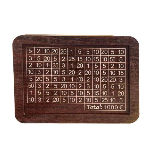 Maison Salon Marron Avec Comptoir, Facile À Assembler, Caisse D'argent En Bois Attrayant, Simple, Cible D'épargne Pour Enfants, Adulte Élégant