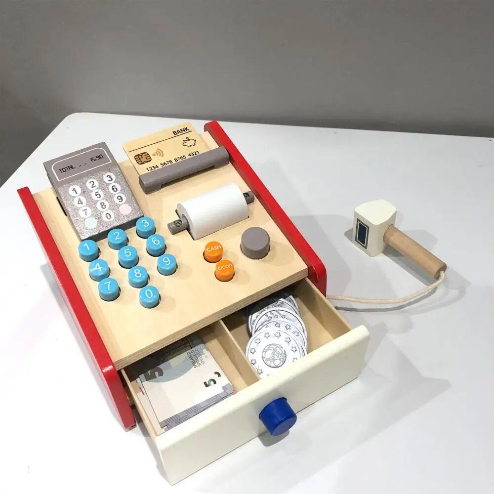 Maison De Jeu En Bois Pour Enfants, Simulation Mignonne Et P... - 2