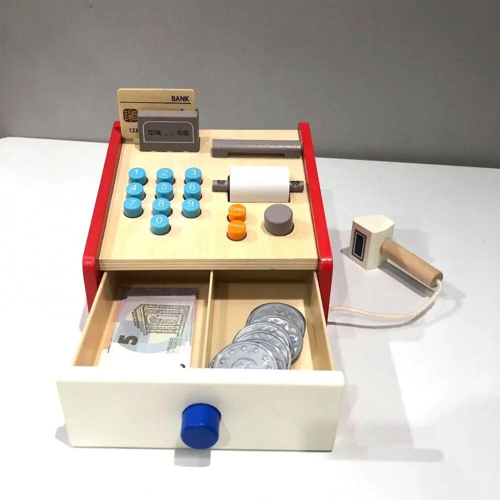 Maison De Jeu En Bois Pour Enfants, Simulation Mignonne Et P... - 3