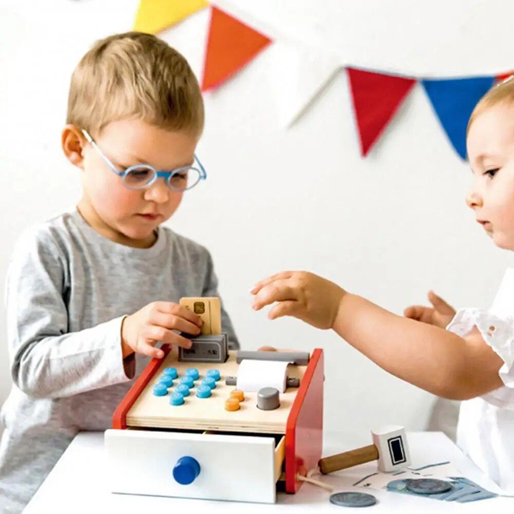 Maison De Jeu En Bois Pour Enfants, Simulation Mignonne Et P... - 6