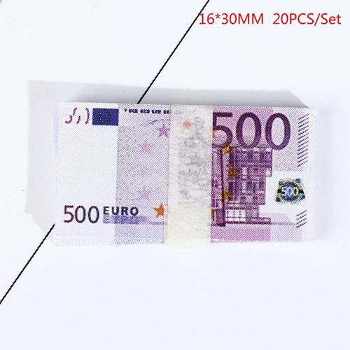 Mini Billets De Banque Miniatures, Modèle De Maison De Course, Jouet De Simulation Euro, Poche, 20 Pièces Par Ensemble