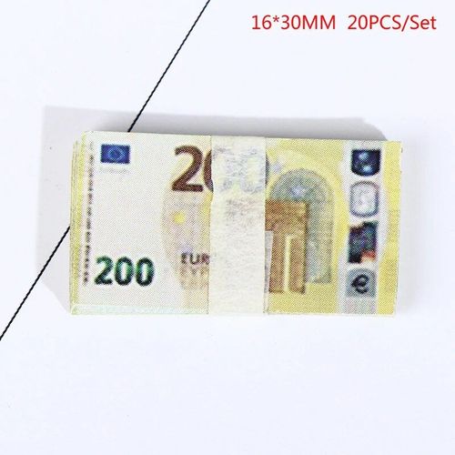 Mini Billets De Banque Miniatures, Modèle De Maison De Course, Jouet De Simulation Euro, Poche, 20 Pièces Par Ensemble
