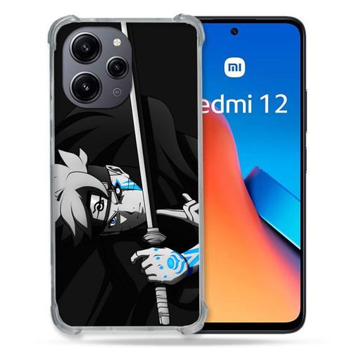 Coque Renforcée En Verre Trempé Pour Xiaomi Redmi 12 5g Manga Boruto Epée