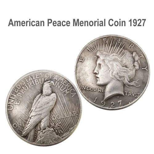 Pièces De Collection Statue Of Pages And Peace, Dollar En Argent, Aigle, Usa Queen Morgan, 1 $, Collection Antique, 1921, 1922, 1927