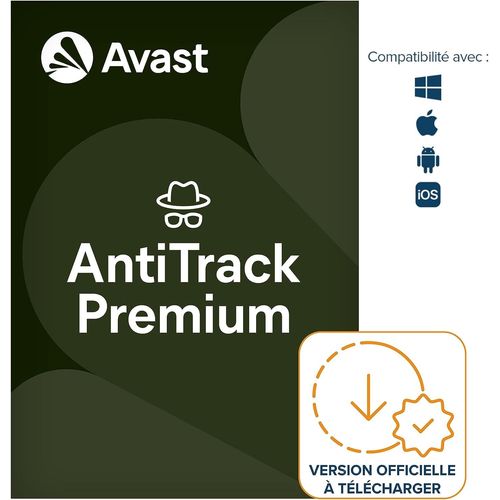 Avast Antitrack Premium - ( 1 An / 5 Appareils ) | Contre L Espionnage Et Protection Des Données Personnelles | Version Téléchargement