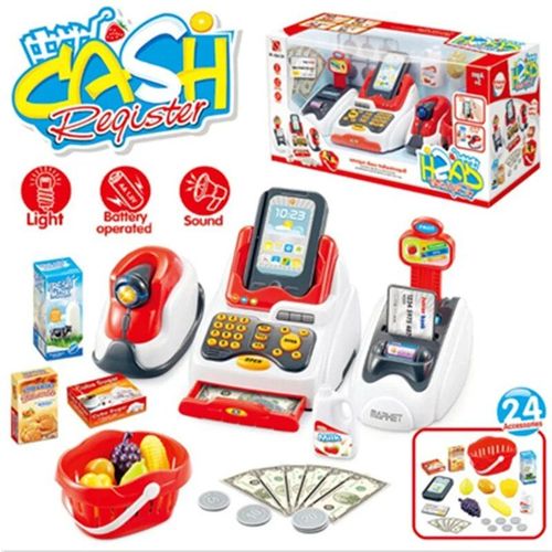 Simulation De Caisse Enregistreuse De Luxe Pour Enfants, Jouet De Simulation De Supermarché, Maison De Jeu, Cadeau D'achat Gt, Nouveau