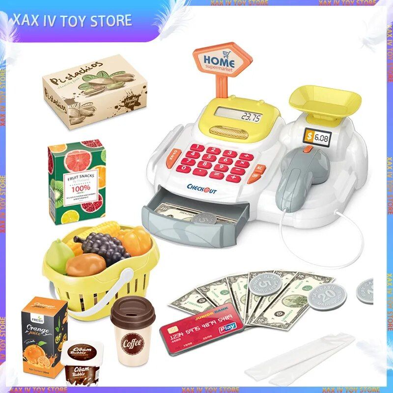 Simulation De Caisse Enregistreuse De Luxe Pour Enfants, Jou... - 2
