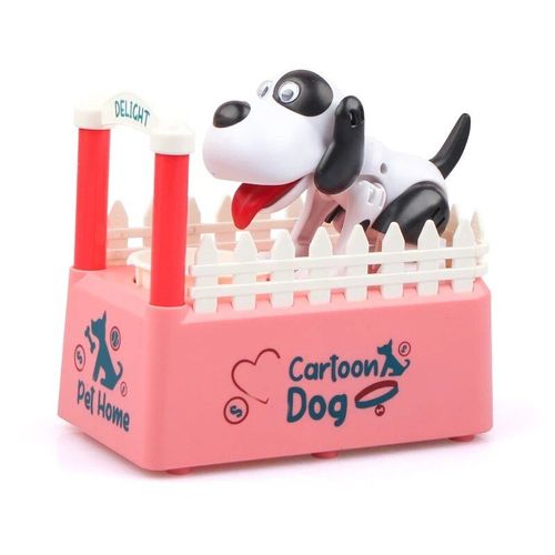 Rouge - Simulation De Banque En Plastique Vert/Rouge, Boîte À Pièces De Chien Mignon, Cadeau D'art Numérique, Boîte D'épargne D'argent Pour La Décoration De La Maison A2ub