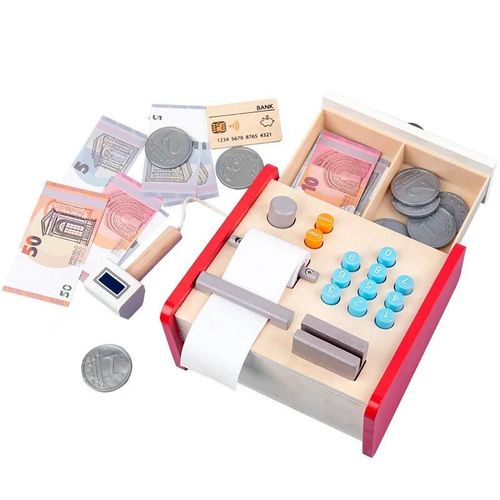 La Caissière - Simulation De Caisse Enregistreuse Montessori En Bois Pour Enfants, Maison De Jeu, Jouets, Cadeaux
