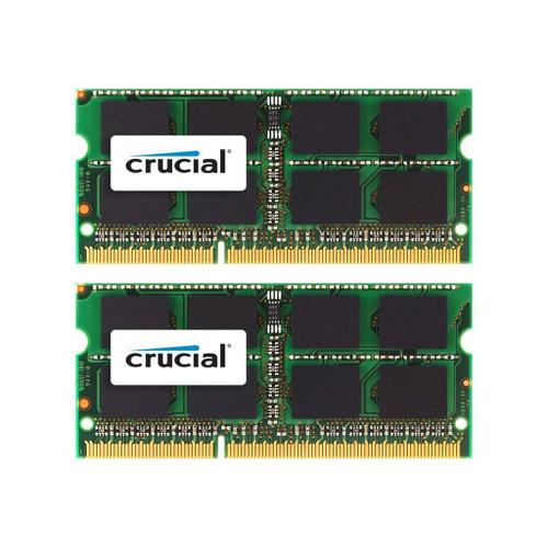 Crucial - DDR3 - kit - 16 Go: 2 x 8 Go - SO DIMM 204 broches - 1333 MHz / PC3-10600 - CL9 - 1.35 / 1.5 V - mémoire sans tampon - non ECC - pour Apple iMac 27" (Late 2012, Late 2013); iMac with...