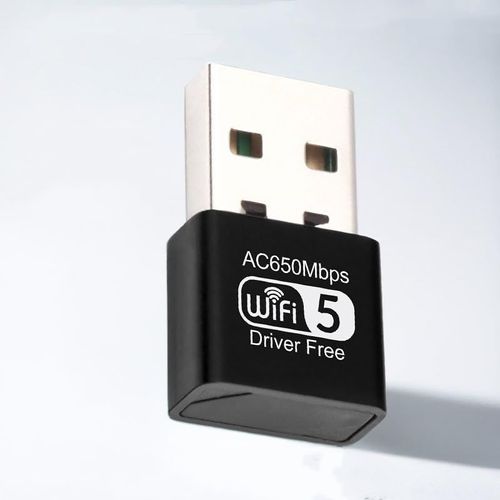 KGABERY-Clé Usb Wi-Fi Ac 650 Mbit/S Wi-Fi Double Bande (433 Mbps 5 Ghz/200 Mbps 2,4 Ghz) Avec Pilote Intégré,Adaptateur Usb Wifi Pour Pc/Bureau/Ordinateur Portable Windows Xp/7/8/10/11