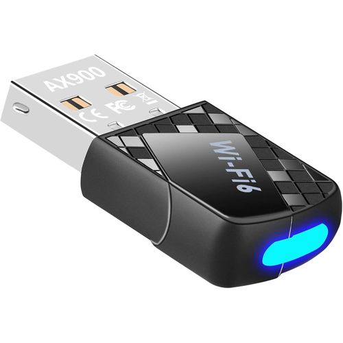 KGABERY-Ax900 Mbps Mini Clé Wifi 6 Pour Pc,Adaptateur Usb Wifi Compatible Avec Windows 11/10/7,Double Bande 5Ghz 600Mbps+2.4Ghz 286Mbps,Antenne 2Dbi Intégrée,Pour Mu-Mimo,Wpa3,Twt,Ofdma