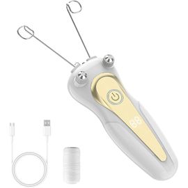 Kgabery-Épilateur Électrique Pour Le Visage Pour Femme,Épilateur Électrique Pour Le Visage,Épilateur Usb Pour Le Visage Avec Led,Épilateur Pour Le Visage Pour Femme,Masseur De Visage,Rasoir À