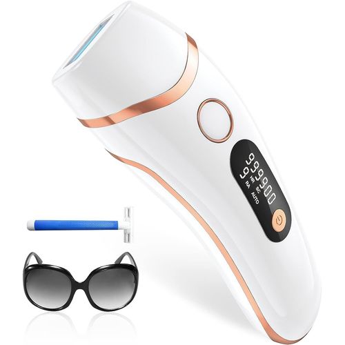 Kgabery-Épilateur Lumière Pulsée,Ipl Épilateur Laser Definitive 999,999 Flashs,2 Modes 5 Niveaux Énergie Laser Épilation Hair Removal Pour Aisselles/Visage/Corps,Salon À La Maison[Hommes/Femmes]